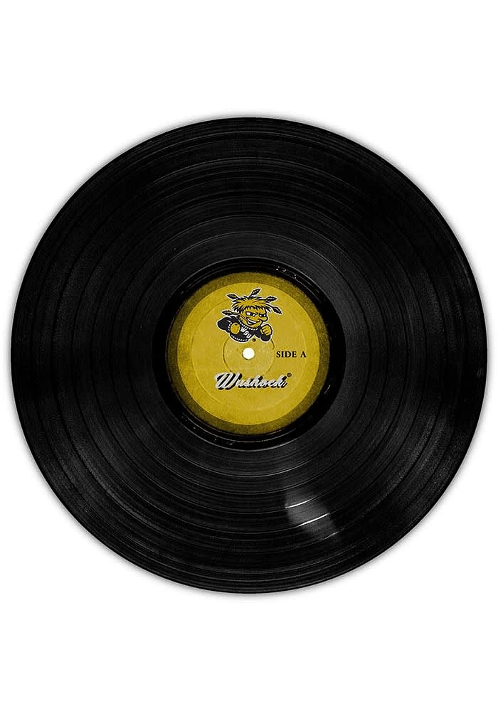 Wichita State Shockers 12 Inch Vinyl Circle Sign - Yellow