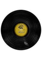 Wichita State Shockers 12 Inch Vinyl Circle Sign - Yellow