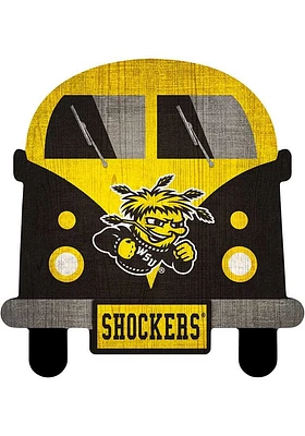 Wichita State Shockers Team Bus Sign - Yellow