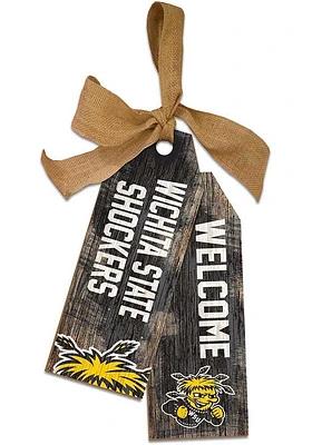 Wichita State Shockers Team Tags Sign - Yellow