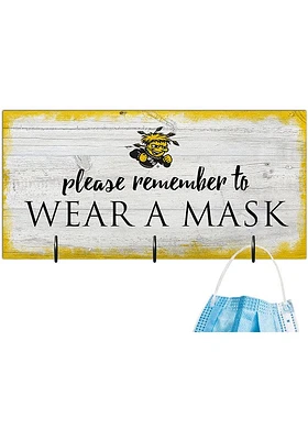 Wichita State Shockers Please Wear Your Mask Sign - Yellow