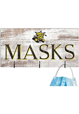 Wichita State Shockers Mask Holder Sign - Yellow