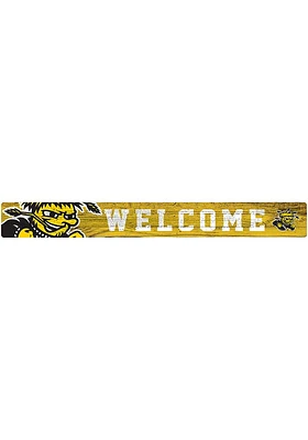 Wichita State Shockers Welcome Strip Sign - Yellow