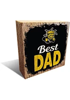 Wichita State Shockers Best Dad Block Sign - Yellow