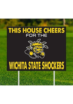 Wichita State Shockers This House Cheers For Yard Sign - Yellow