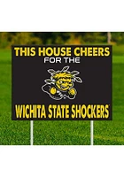 Wichita State Shockers This House Cheers For Yard Sign - Yellow