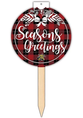 Wichita State Shockers Seasons Greetings Sign - Yellow