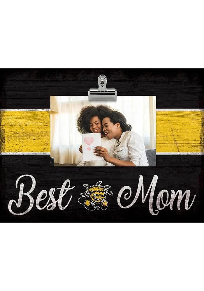 Wichita State Shockers Best Mom Clip Picture Frame - Yellow