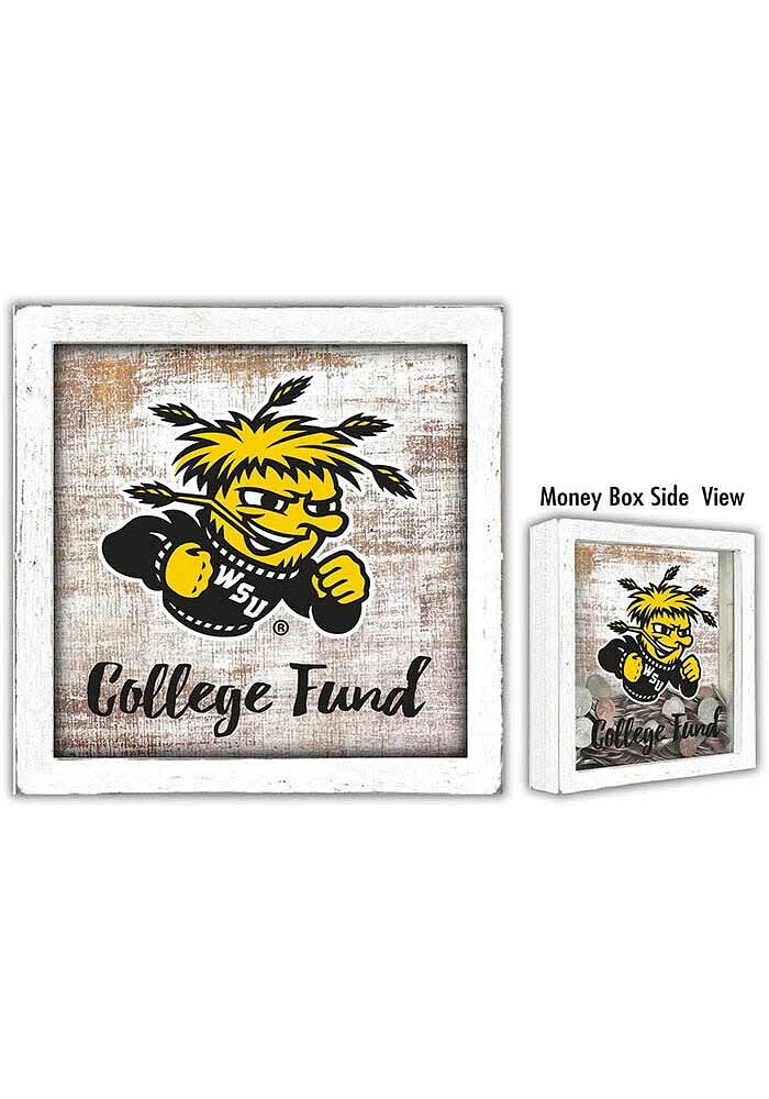 Wichita State Shockers College Fund Box Sign - Yellow