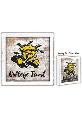 Wichita State Shockers College Fund Box Sign - Yellow