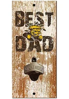 Wichita State Shockers Best Dad Bottle Opener Sign - Yellow
