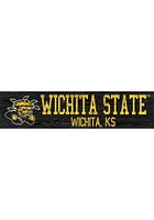 Wichita State Shockers 6x24 Sign - Yellow