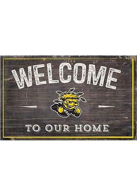 Wichita State Shockers Welcome to our Home Sign - Yellow
