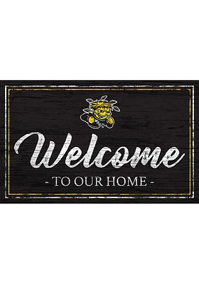 Wichita State Shockers Team Welcome 11x19 Sign - Yellow