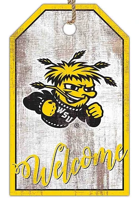 Wichita State Shockers Welcome Team Tag Sign - Yellow