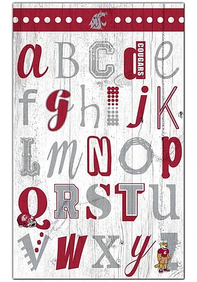 Wichita State Shockers Alphabet Sign - Yellow