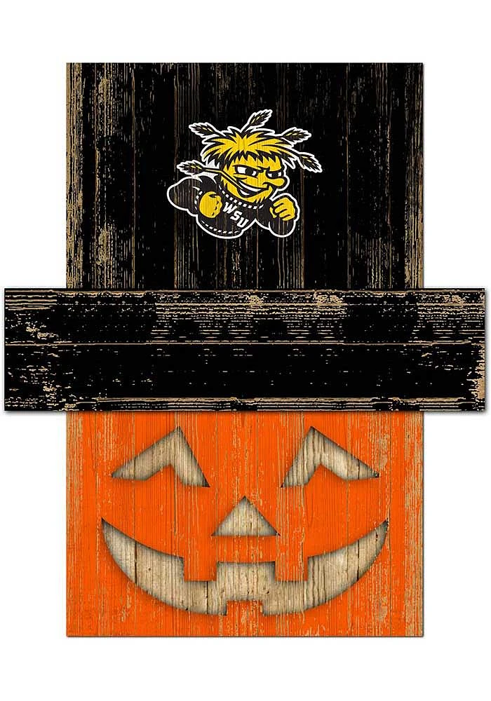 Wichita State Shockers Pumpkin Head Sign - Yellow