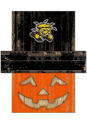 Wichita State Shockers Pumpkin Head Sign - Yellow