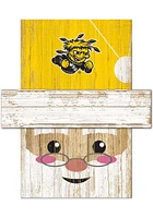 Wichita State Shockers Santa Head Sign - Yellow