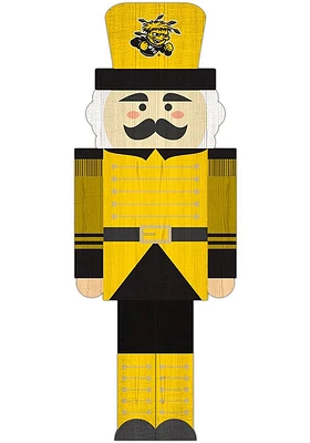 Wichita State Shockers 31 Inch Nutcracker Leaner Sign - Yellow
