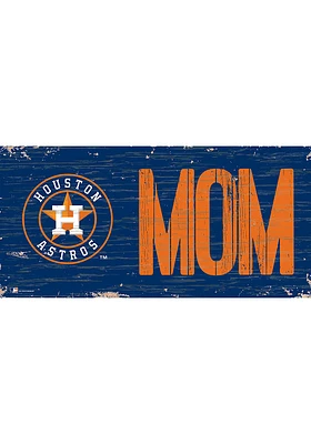 Houston Astros MOM Sign - Navy Blue