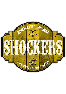 Wichita State Shockers 24 Inch Homegating Tavern Sign - Yellow