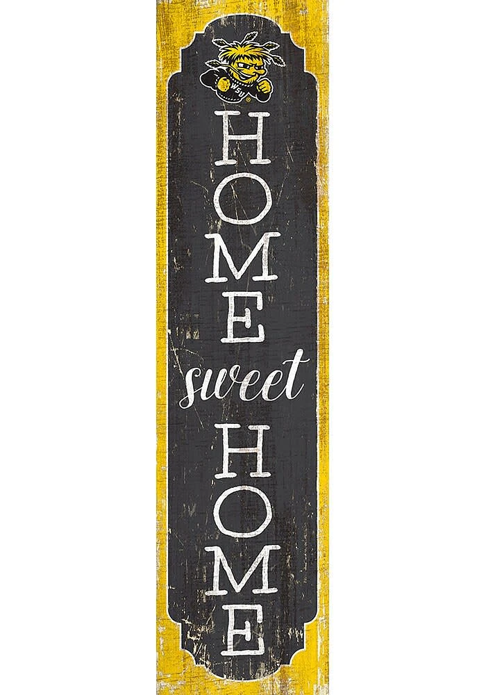 Wichita State Shockers 48 Inch Home Sweet Home Leaner Sign - Yellow