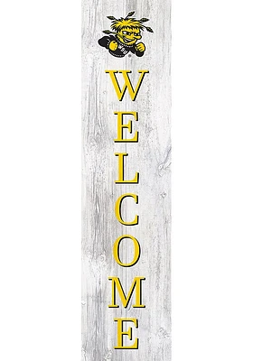 Wichita State Shockers 48 Inch Welcome Leaner Sign - Yellow