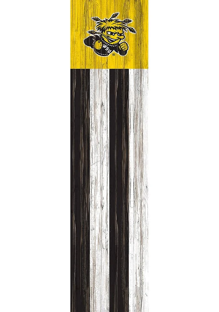 Wichita State Shockers 48 Inch Flag Leaner Sign - Yellow