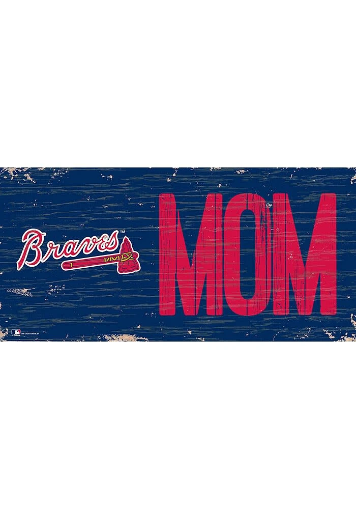Atlanta Braves MOM Sign - Blue