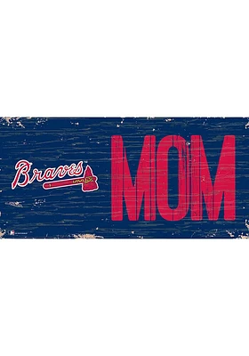 Atlanta Braves MOM Sign - Blue