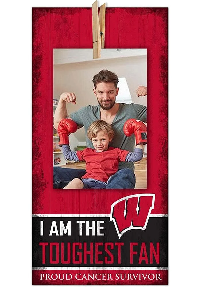 Wisconsin Badgers The Toughest Fan Sign - Red
