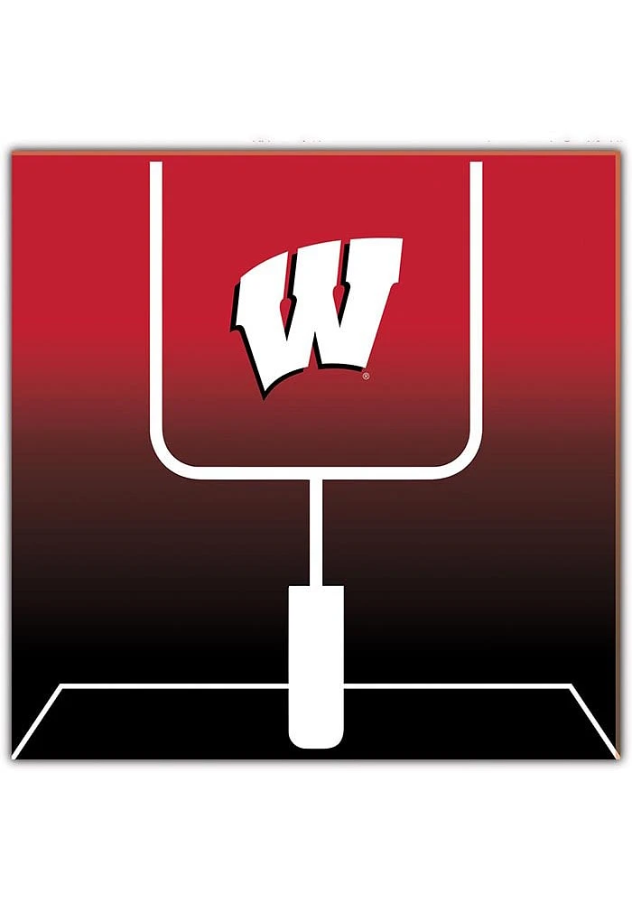 Wisconsin Badgers Goal Gradient Sign - Red