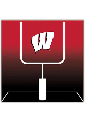 Wisconsin Badgers Goal Gradient Sign - Red