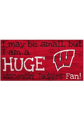Wisconsin Badgers Huge Fan Sign - Red