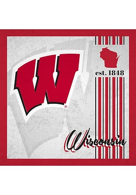 Wisconsin Badgers Album Sign - Red