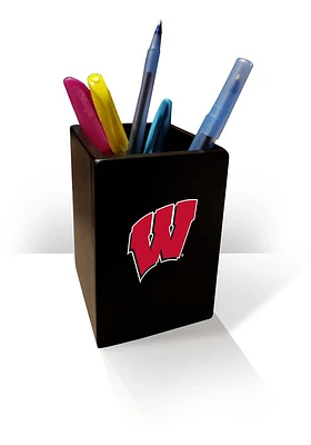 Wisconsin Badgers Pen Holder Pen Set - Red