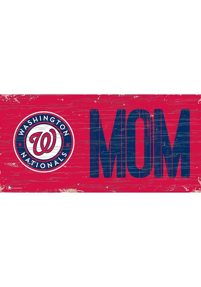 Washington Nationals MOM Sign - Red