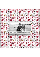 Wisconsin Badgers Floral Pattern Picture Frame - Red