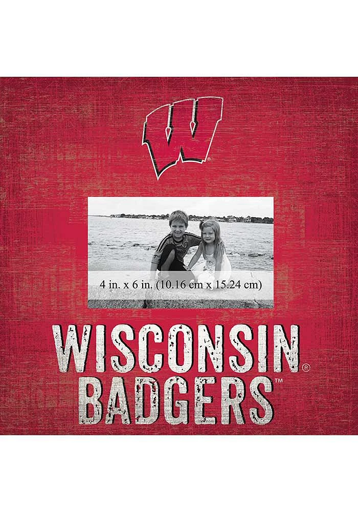 Red Wisconsin Badgers Team 10x10 Picture Frame
