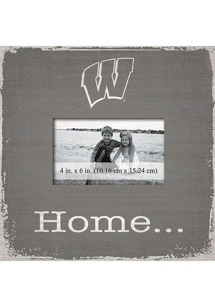 Wisconsin Badgers Home Picture Picture Frame - Red