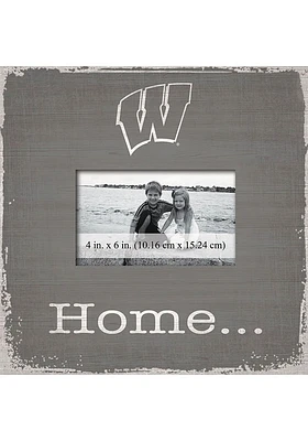 Wisconsin Badgers Home Picture Picture Frame - Red