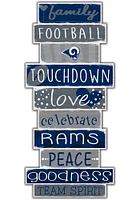 Los Angeles Rams Celebrations Stack 24 Inch Sign - Navy Blue