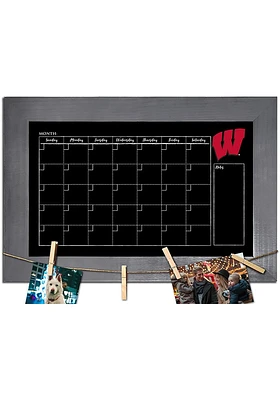 Wisconsin Badgers Monthly Chalkboard Picture Frame - Red
