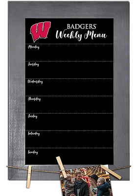 Wisconsin Badgers Weekly Chalkboard Picture Frame - Red