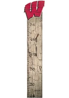 Wisconsin Badgers Growth Chart Sign - Red