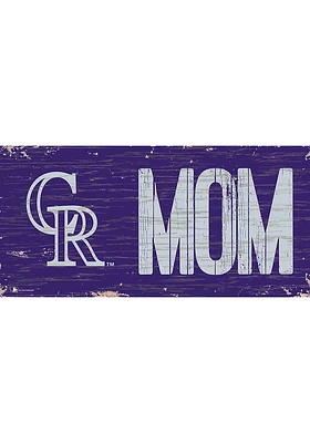 Colorado Rockies MOM Sign - Purple