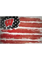 Wisconsin Badgers Flag 17x26 Sign - Red