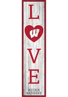 Wisconsin Badgers 48 Inch Love Leaner Sign - Red