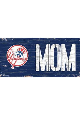 New York Yankees MOM Sign - Blue